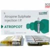 Atropine Sulphate Injection IP 0.6mg/ml ATROPCOT 1ml Ampoule by Scotmed Care | Critical Care Injection Manufacturer India