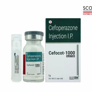 Cefoperazone Injection IP 1g (Cefocot-1000) by Scotmed Care - Critical Care Antibiotic Injection