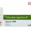 Citicoline Injection IP 1000mg 4ml (Citicog-1000) by Scotmed Care Critical Care Injection