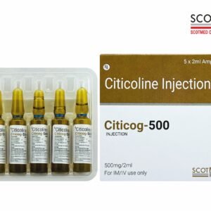 Citicoline Injection IP 500 mg/2 ml (Citicog-500) by Scotmed Care – Critical Care Neuroprotective Injection