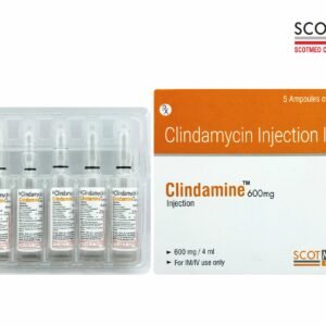 Clindamycin Injection 600 mg (Clindamine Injection) 4 ml Ampoules by Scotmed Care