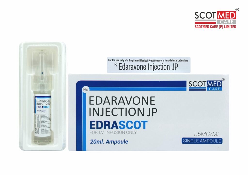 Edaravone Injection JP 1.5 mg/mL 20 mL Ampoule EDRASCOT – Scotmed Care