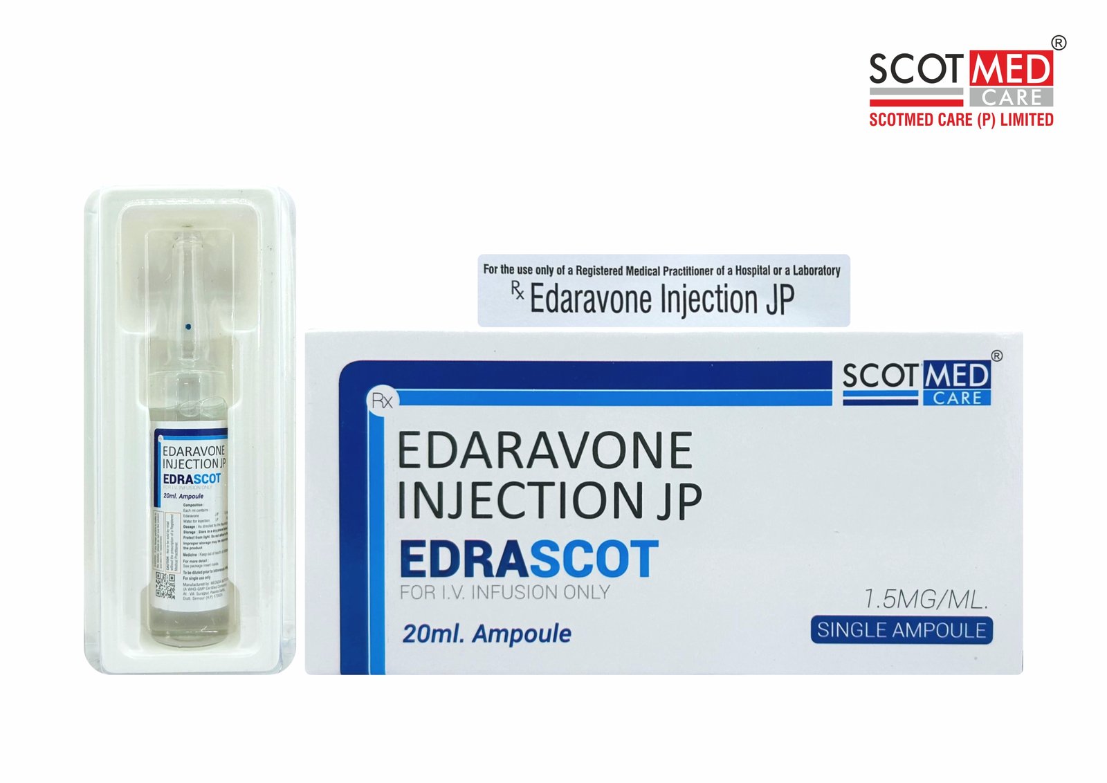 Edaravone Injection JP 1.5 mg/mL 20 mL Ampoule EDRASCOT – Scotmed Care