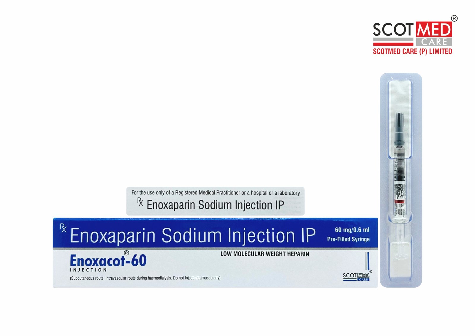 Enoxaparin Sodium Injection 60 mg/0.6 ml Pre-Filled Syringe Enoxacot-60