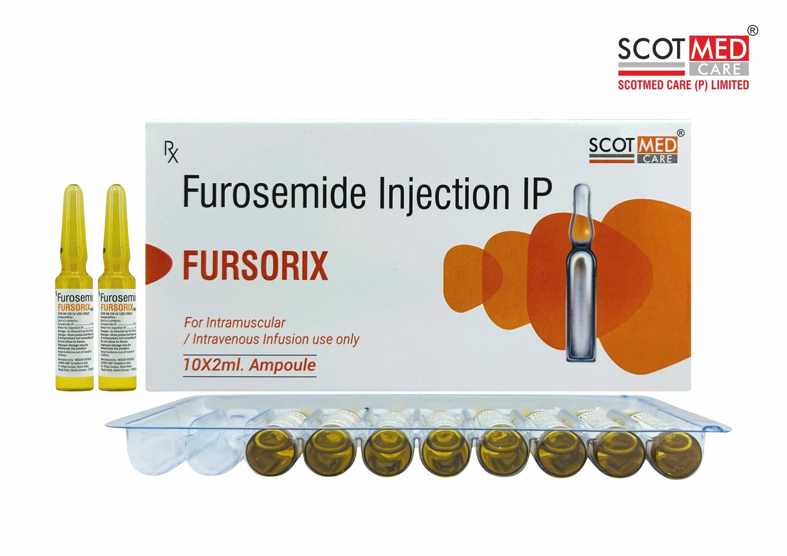 Furosemide Injection IP 20 mg/2 ml FURSORIX critical care injection