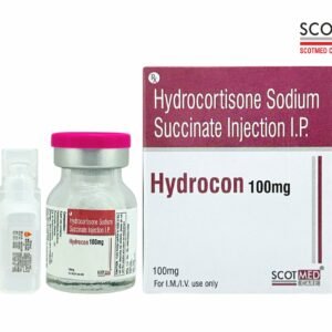 Hydrocortisone Sodium Succinate Injection I.P. 100mg Hydrocon – critical care injection supplier India