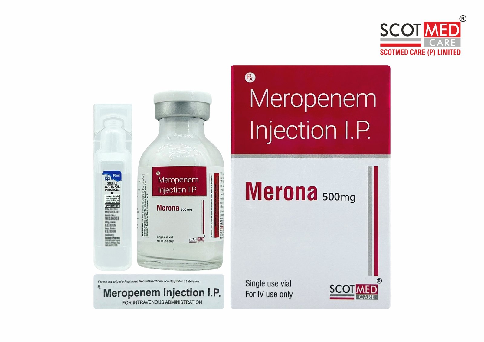 Meropenem Injection I.P. 500 mg Merona – Critical Care Injection Scotmed Care