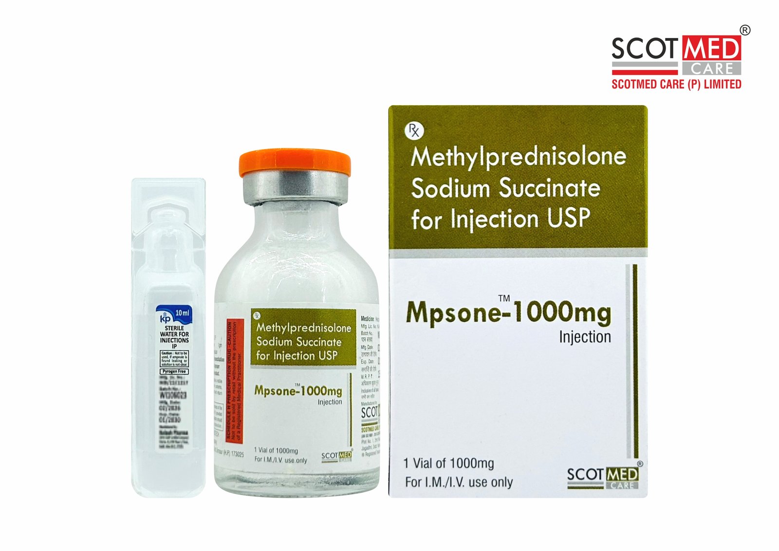 Methylprednisolone Acetate Injection IP 80 mg/2 ml Mpsone Scotmed Care