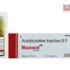 Acetylcysteine Injection B.P. 200 mg/ml 20% 5 ml Mucoscot critical care injection