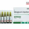 Nitroglycerin Injection I.P. 25 mg/5 ml NITROZED critical care injection by Scotmed Care