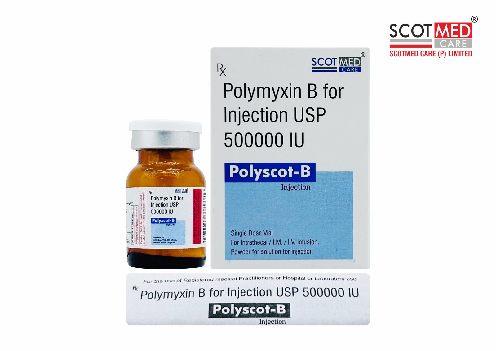 Polymyxin B Injection 500000 IU Polyscot-B critical care injection Scotmed Care
