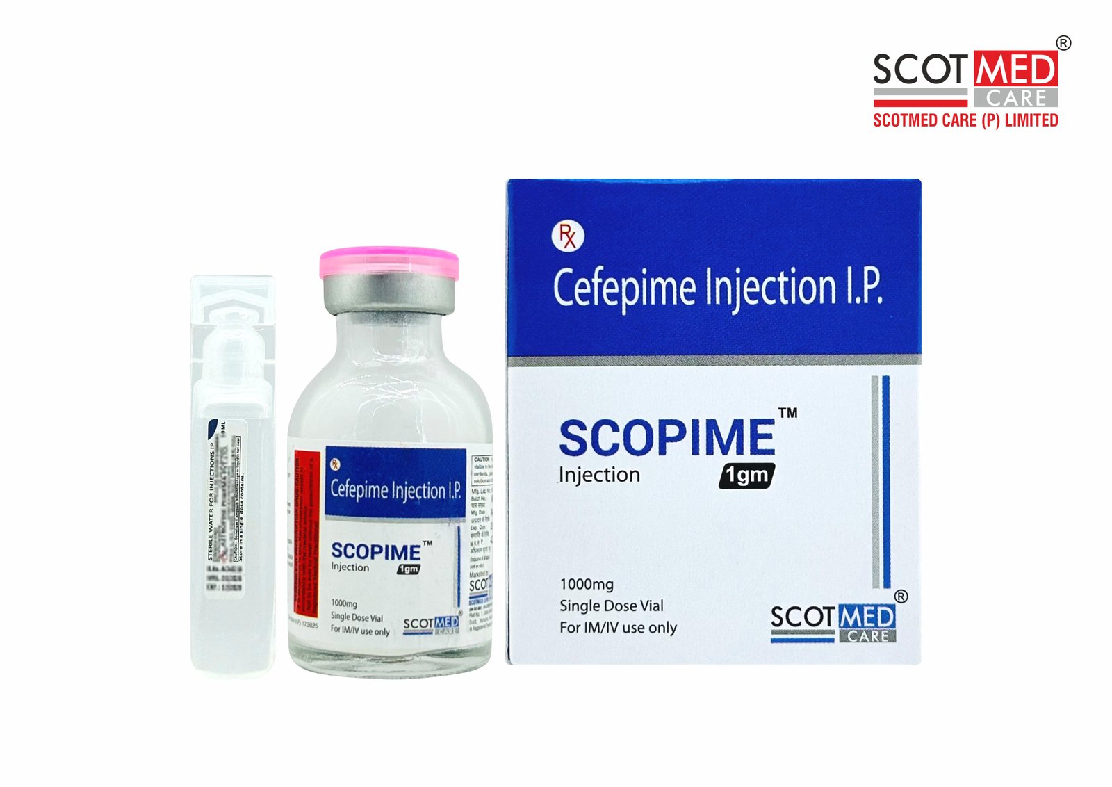 Cefepime Injection I.P. 1 gm SCOPIME critical care injection by Scotmed Care