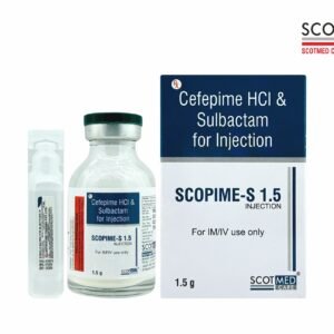 Cefepime HCl & Sulbactam for Injection 1.5 g SCOPIME-S 1.5 Scotmed Care