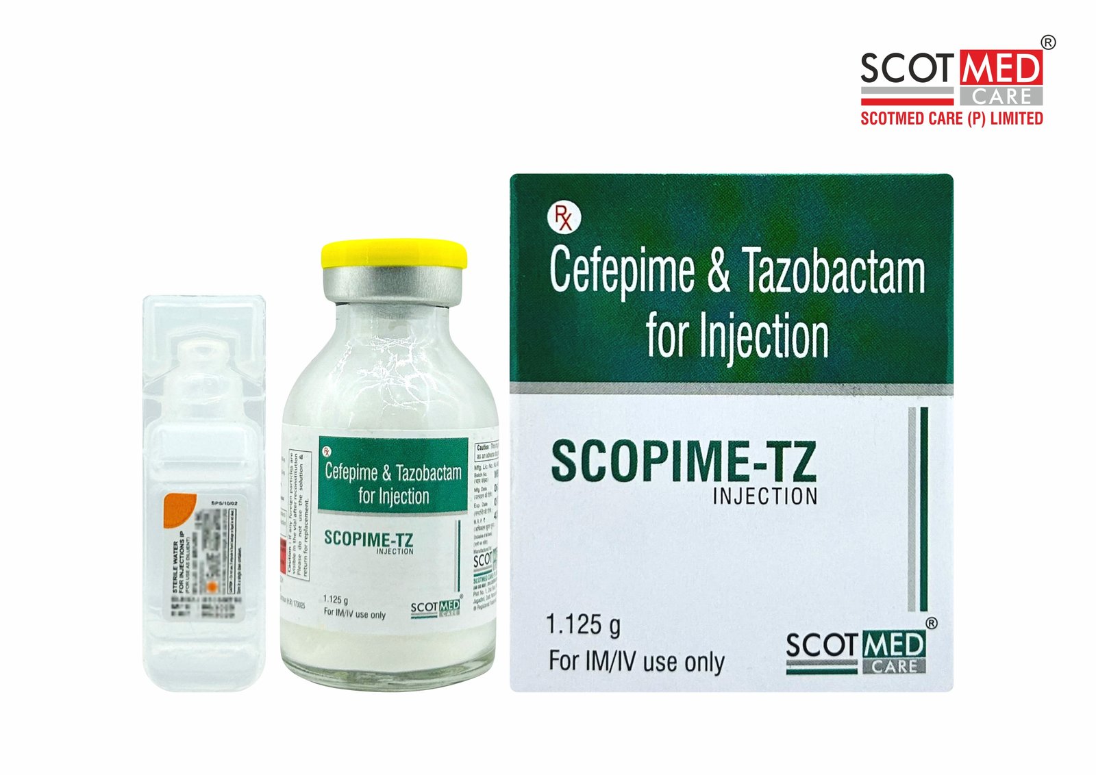 Cefepime Tazobactam Injection 1.125g SCOPIME-TZ Scotmed Care