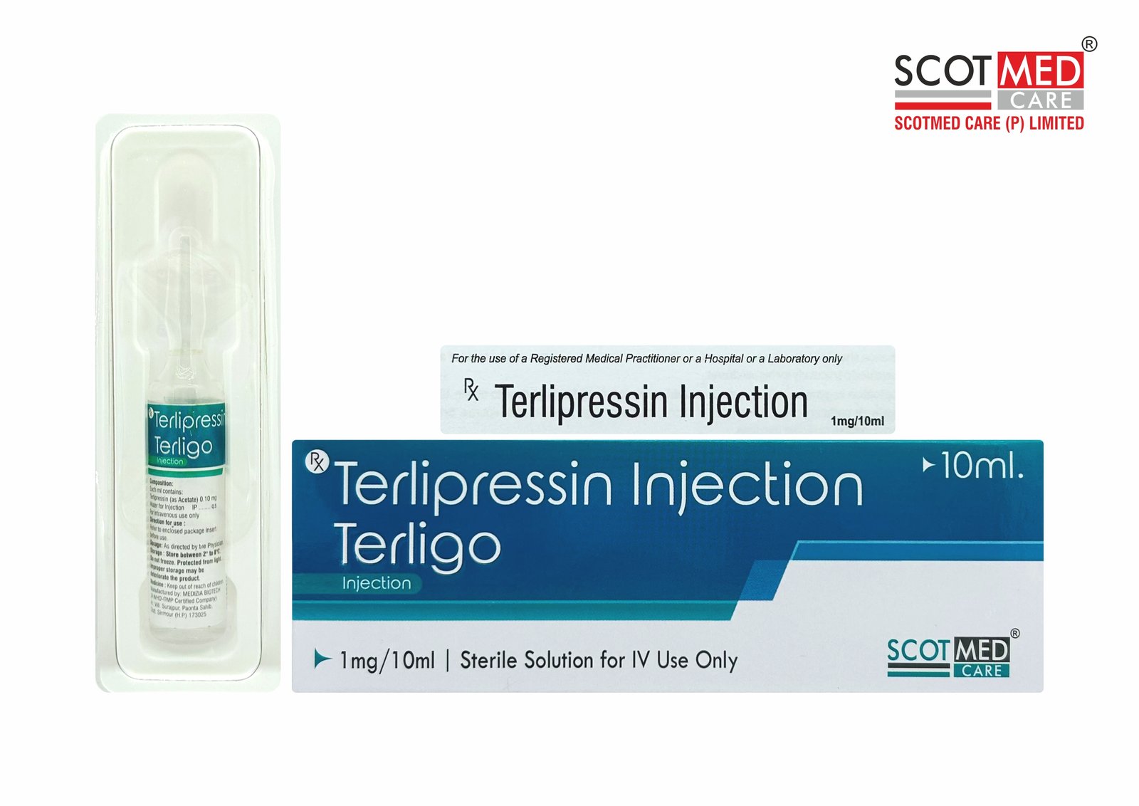 Terlipressin Injection 1 mg/10 ml Terligo critical care injection by Scotmed Care