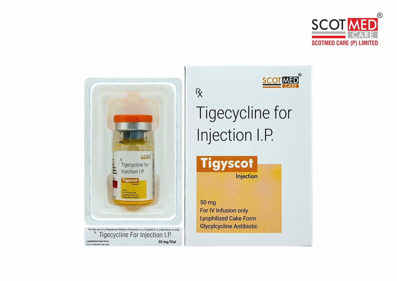 Tigecycline for Injection IP 50 mg Tigyscot critical care injection