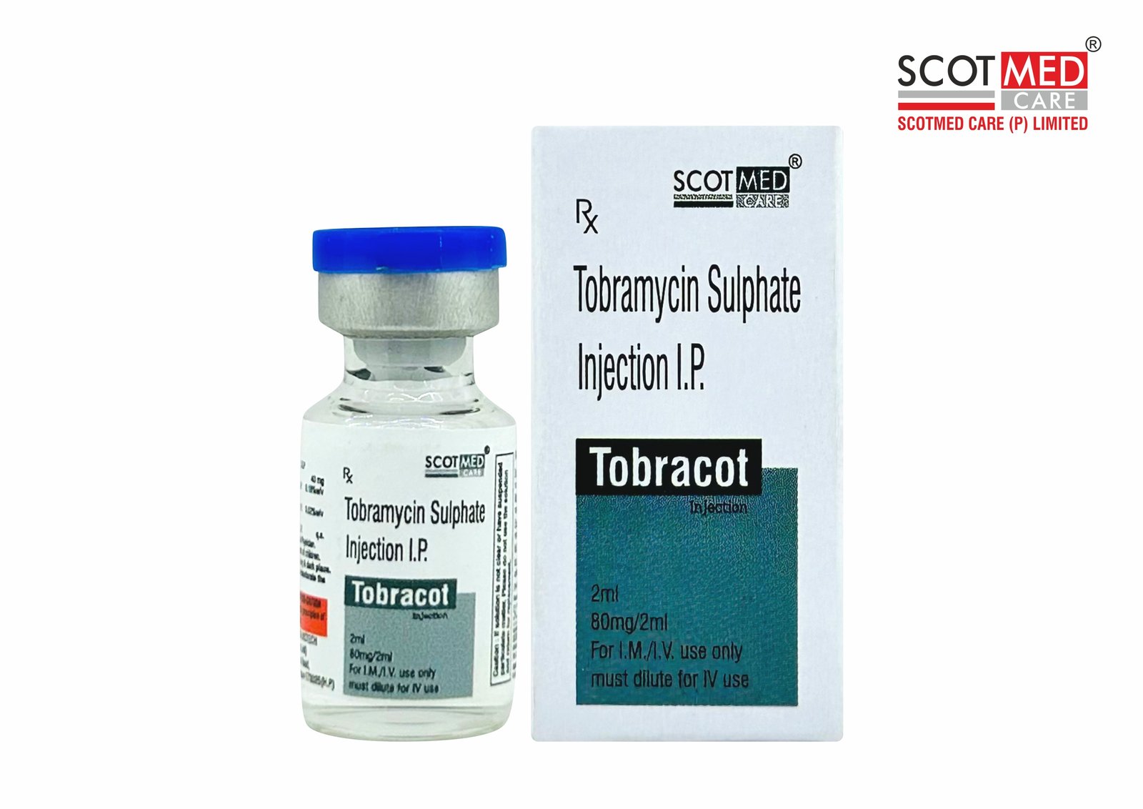 Tobramycin Sulphate Injection I.P. 80 mg/2 ml Tobracot by Scotmed Care
