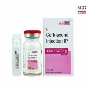 Ceftriaxone Injection IP 1000 mg XONECOT-1g Scotmed Care
