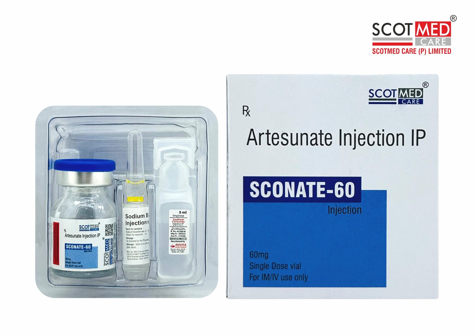 Artesunate Injection IP 60 mg SCONATE-60 by Scotmed Care