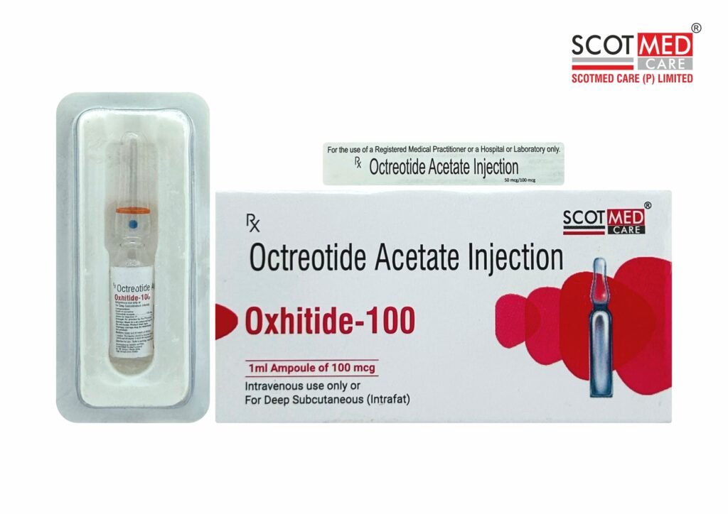 Octreotide Acetate Injection 100 mcg/1 ml Oxhitide-100 – Scotmed Care Critical Care Injection