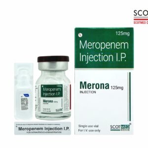 Meropenem Injection IP 125mg (Meropenem) Merona by Scotmed Care – Critical Care Antibiotic Injection Manufacturer in India