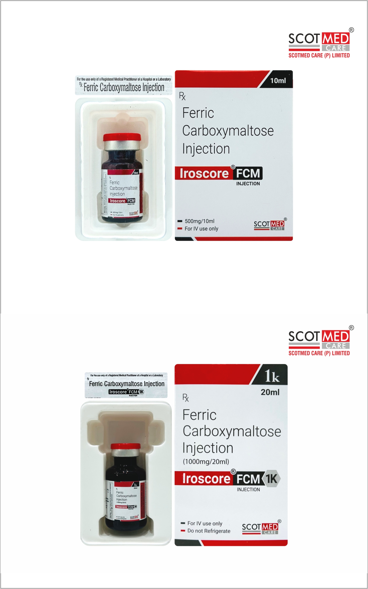 Ferric Carboxymaltose Injection Manufacturer and Supplier in India by Scotmed Care