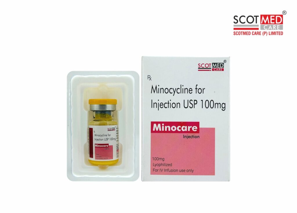 Minocycline Injection Manufacturer in India – Scotmed Care WHO-GMP Certified Pharma Company