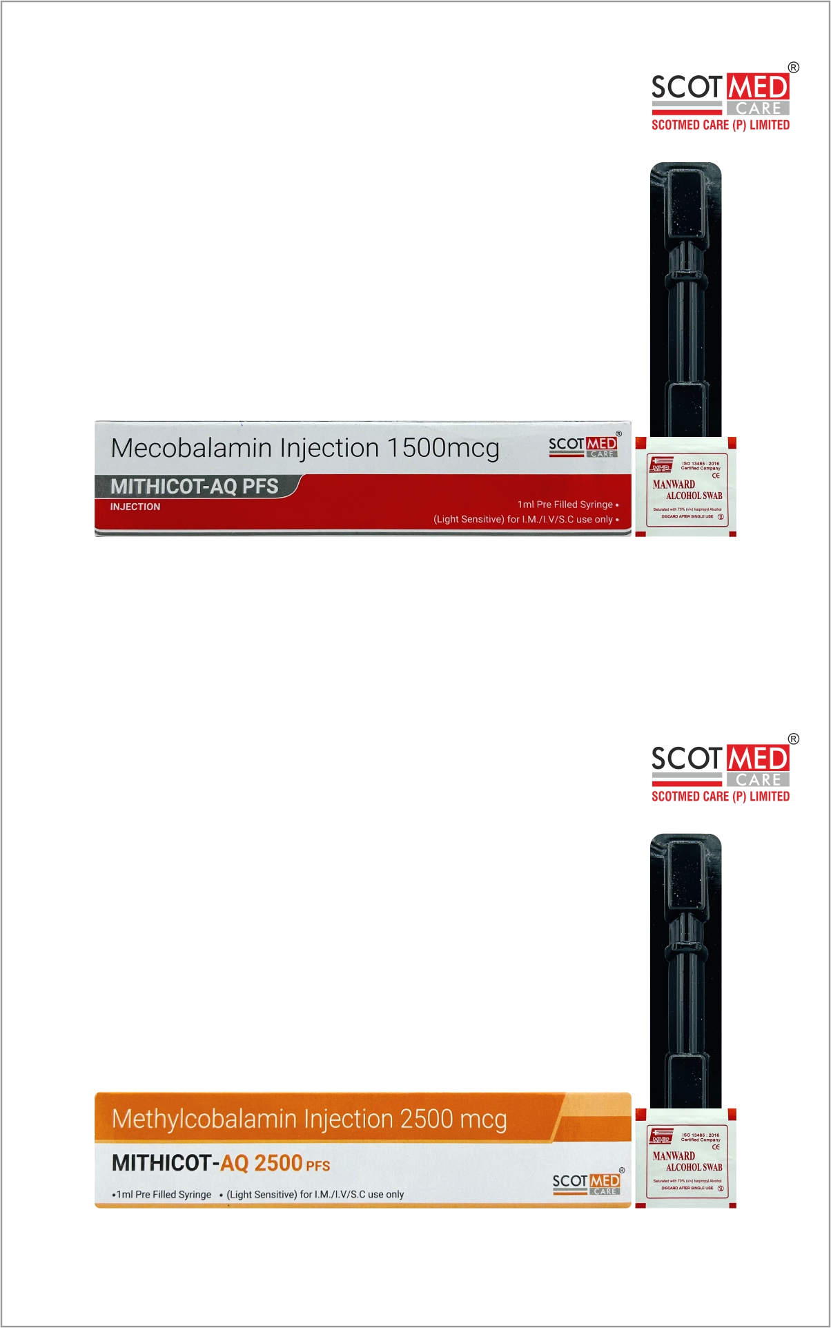 Mecobalamin PFS Injection Manufacturer in India by Scotmed Care