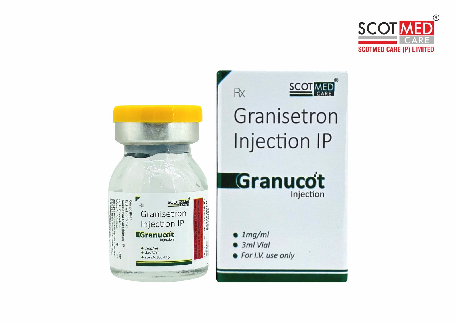 Granisetron Injection IP 1mg/ml 3ml Vial (Granucot Injection) by Scotmed Care – Antiemetic Critical Care Injection Manufacturer India