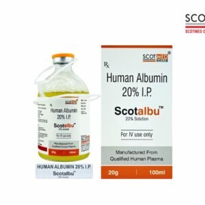Human Albumin 20% I.P. Scotalbu 20g/100ml IV Solution – Scotmed Care