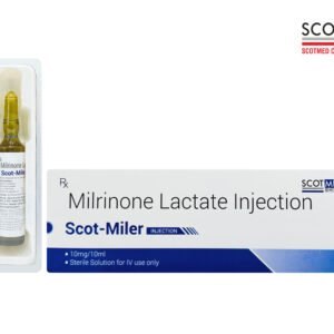 Milrinone Lactate Injection 10mg/10ml (Scot-Miler Injection) – Critical Care IV Injection by Scotmed Care