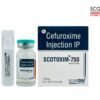 Cefuroxime Injection IP 750mg SCOTOXIM 750 INJECTION by Scotmed Care